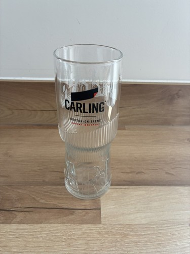 Carling pint beer glass - carling,