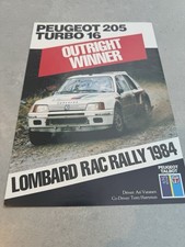Peugeot 205 T16 Brochure UK