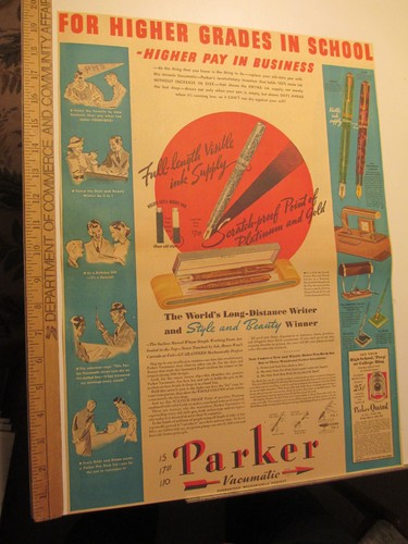 Newspaper 1930s parker - newspaper, ad