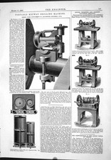 Old Print Portable Keyway Drilling Machine Sharp 1876 Stewart Schwimmthor 19th