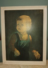 Crying Boy,   By Anna Zinkeisen  Childhood 26'x20' Vintage
