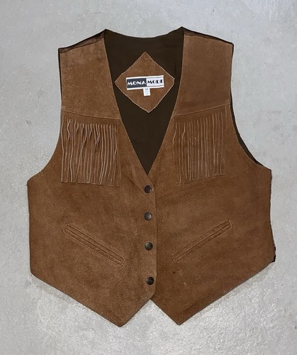 Vintage mona mode suede - mode,