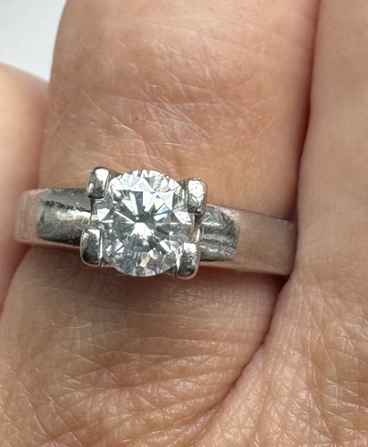 Palladium diamond solitaire - palladium,
