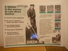 'SHEEN FLAMEGUN' X300/X500 ADVERT (LAMINATED PHOTOCOPY) WEEDKILLER, BURN TOOL