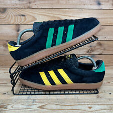 Adidas Trainers Men UK 9 Padiham Black Wonder Glow Green Originals Casuals Shoes