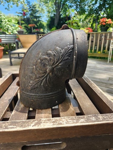Antique cast iron flue - antique,