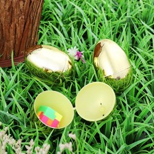  Large Plastic Egg Eggs for Kids Decorative Home Metallic Colorful