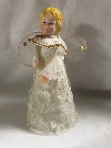 Vintage gold white - vintage, lace