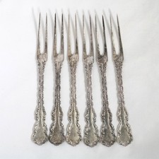6 Antique sterling silver