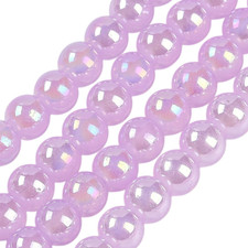 x95 Round Lustre Glass Beads