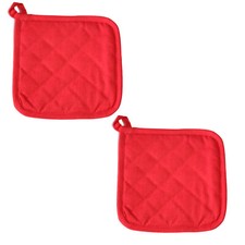Set of 2 Red Pot holder 100%