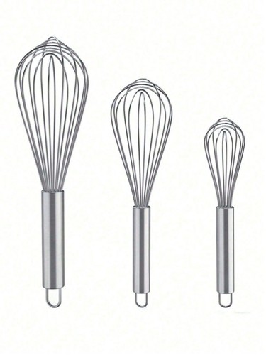 3pcs stainless steel whisk - 3pcs,
