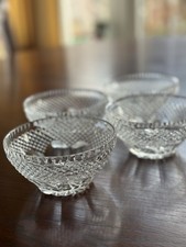 Set of 4 Cut Crystal Dessert