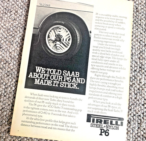 Pirelli saab 900 - p6, turbo