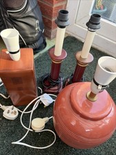 Job Lot Lamps No Shades x 4
