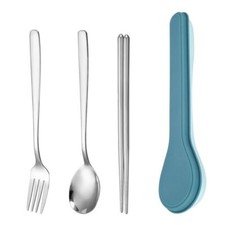 Portable cutlery set with case - cutlery,