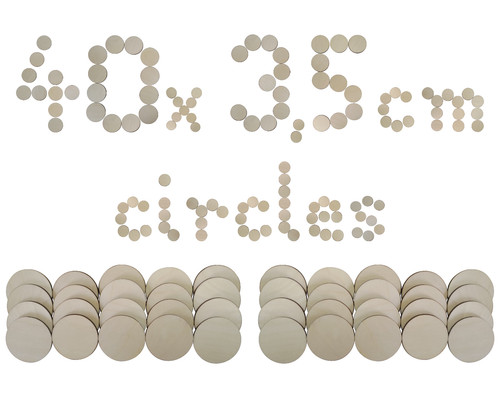 Wooden circle disc plaque - circle,