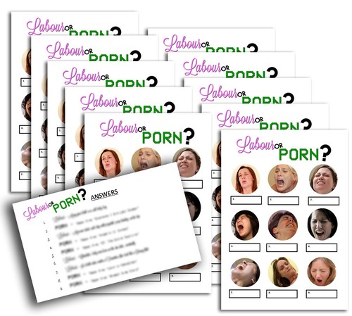 10x labour porn baby shower - or,
