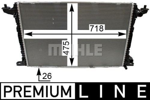 Mahle radiator premium - mahle, line