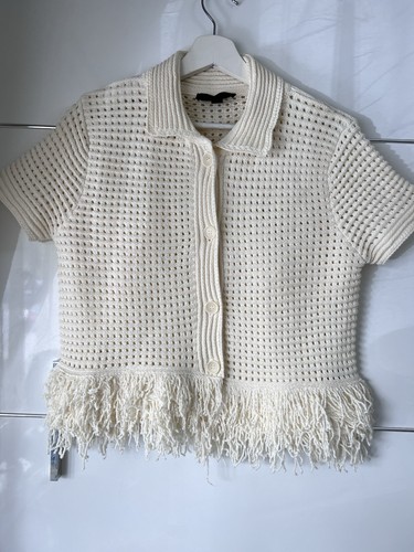 Zara cream cotton knitted - cotton,