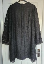 Joanna Hope Black Lace Dress
