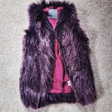 Girls Next Faux Fur Aubergine