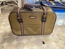 Vintage Retro Carlton Brown Suitcase with Straps - 52 cm