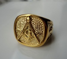 Pre-Owned Freemason Metal Ring