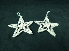 Vintage Christmas Tree Stars Bling Diamante