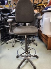 Used Draughtsman Chair High Back Ergonomic With Adjustable Foot Ring