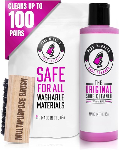 Pink miracle shoe cleaner - pink, kit