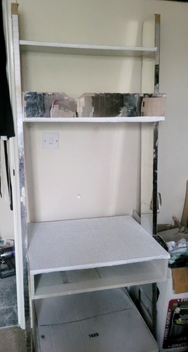 Ladder wood desk - ladder, desk/shelf