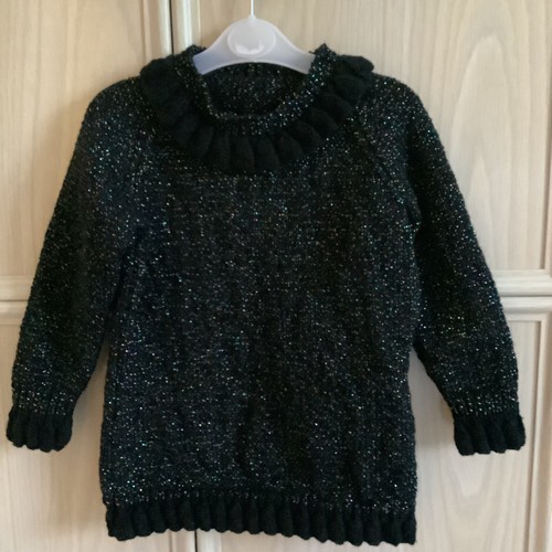 New hand knitted girls black - girls,
