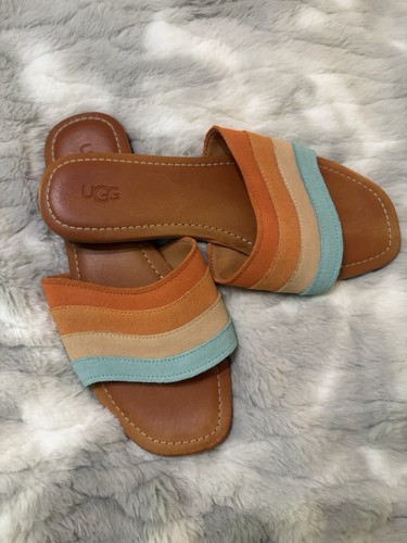 Ugg multicolor striped - striped, suede