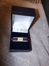 1977 Queen Elizabeth II Silver Jubilee Pin Brooch Sterling Silver w/ Box 1952-77