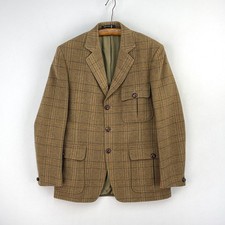 Lambourne Tweed Jacket Mens 38R Brown Vintage Norfolk Country Hacking Shooting