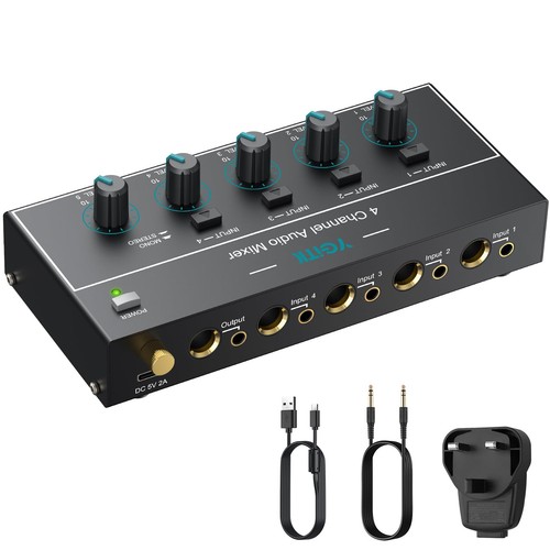 Ygitk channel stereo mixer - 4-channel,