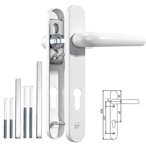 Upvc door handle - upvc, 92pz