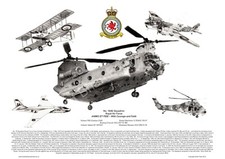 18(B) Squadron Montage signed aviation art print A3