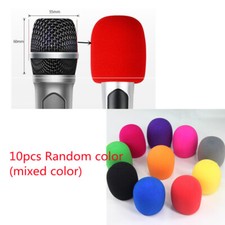 10PCS Colorful Microphone Handheld Filter Sponge Foam Mic Cover Shield
