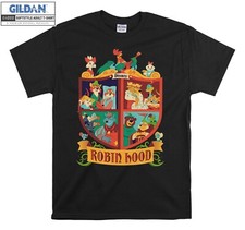 Disney Robin Hood Characters Group Shot Ret Hoodie Tshirt Men Women Unisex AC167