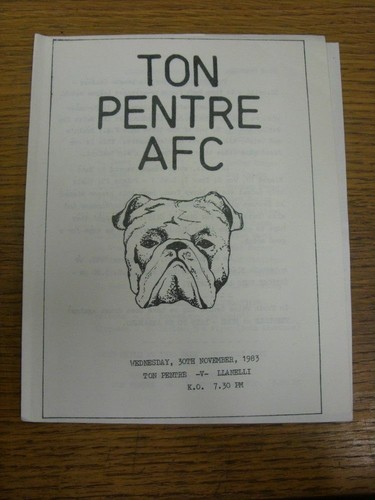 1983 ton pentre v - 30/11/1983,
