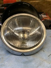 Stanley Glass Vintage Motorcycle Headlight Assembly 16cm Complete Stanley O0H899