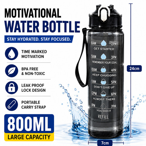 Sports water bottle - water, travel