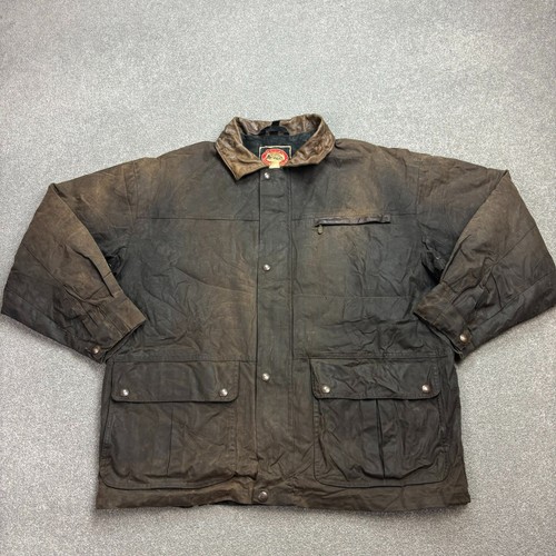 Wax jacket adult large brown - wax,
