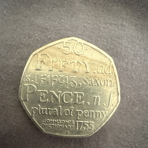 2009 elizabeth 50p - elizabeth, coin