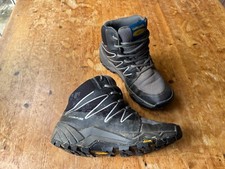 WOMENS GRUB'S BLACK WATERPROOF BOOTS UK 6 LACE UP HIKING SNOW SHOES HYDRI-FUSE