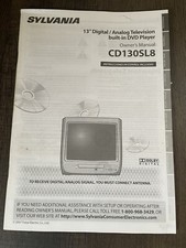 Sylvania cd130sl8 - cd130sl8, 13”