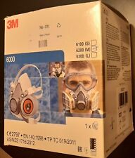 3M 6200M Half Mask Reusable Respirator Dust Gas Vapour 6200 