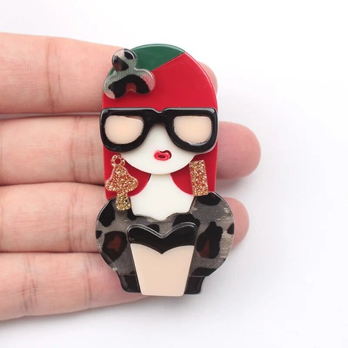 Fashion acrylic portrait girl - fashion,